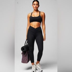 Fabletics Oasis PureLuxe High-Waisted Crossover 7/8 leggings
